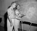 Dutch Meyer demonstrating play on blackboard