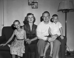 Mr. and Mrs. J. B. Pinkston, and their three children, Linda, 9, Allen, 4, and Mike, 5 Months old