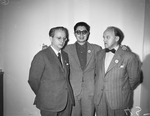 Foreign writers Enzo Biagi, Aldo Falivena, and Sigfred Hansen
