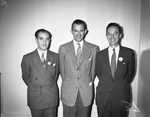 Foreign writers Jean Marcel Daelman with unidentified men