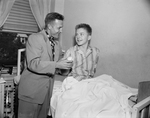 Autograph baseball for hospitalized child