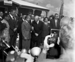 President Eisenhower at dedication of the Falcon dam