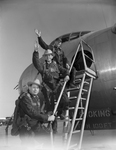 Texas congressmen boarding a B-36