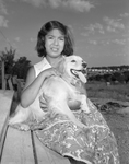 Dorothy Bland and her dog