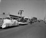 St. Williams Catholic Church's winning float in the Arlington, Texas July 4th parade