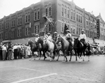 Members of the Alpine color guard on American Legion parade