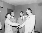 Maj. Laurence M. Nickerson, Gus Green, J. D. McEachern and Capt. Ralph H. Hulse