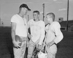 Coach John Bray and Co-Captain Van Laird and A. C. Harry