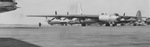 First nonstop transatlantic B-36 flight touch down, Carswell Air Force Base