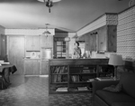 Mrs. Philip M. James in kitchen of the family residence, 5601 Blueridge Drive, Fort Worth, Texas