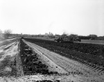 Road construction nearing South Riverside Drive, Fort Worth, Texas