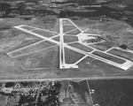 An aerial of airport runways at Amon Carter Field by W. D. Smith Commercial Photography