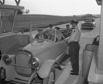 James Tolar driving with Robert Devine, James Garland, and Dale Roberts