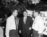 Jim Wright, Ralph Yarborough, and Roy Evans at Labor Day Picnic
