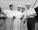 Leopold III with Ben Hogan and R. K. Hanger at Colonial Country Club