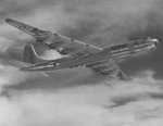 The last B-36 bomber in flight
