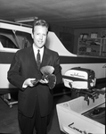 Bob Driskell with propeller from boat
