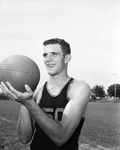 Johnny Burrell. Won fourth letter as tri-captain in basket ball