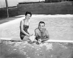 The last day of school was celebrated by members of Home Room 200 of Arlington Heights High School with a "splash party" at the home of Mr. and Mrs. Frank Damato