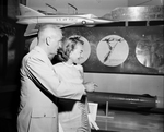 Nils Ohman and Olivia Brown Looking at Air-to-Air Missiles