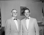 Olan T. Harrell, left, and , song leaders