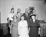 leaders front left - right Mrs. O. T. Harrell, Mrs. G. C. Deardorff and Loreta Brownfield, back row Glenn Joy, Clarence Joy, Wylie Stapleton and Melver Taylor