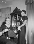 Mrs. Floyd K. Johnson, left, and Mrs. Vincent A. Hurley