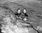Swimming meet Mary, right, and Ann Patterson sister who took nine places