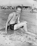 Cliff Shive won 100 meter free-style title
