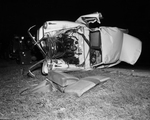 Wreckage of Leroy Faulkner car near Azle