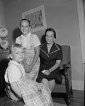 Mrs. C. P. Mehaffey with children Patricia Kay, and Judy Ann