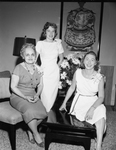 Mrs. Sam R. Sayers, left, with her dau.-in-laws, Mrs. Scott P. Sayers, center and Mrs. Reagan Sayers