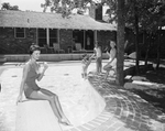 The modified heart-shaped pool at the home of Mr. and Mrs. J. O. LeGate