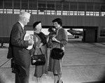 Mr. & Mrs. Marvin Nichols, with Miss Ann Shipp, holding Pekingese