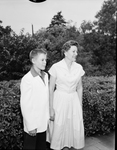 Visiting Parents Mrs. Karl G. Pleger with son Philip of Rochester, New York