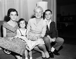 Mrs. Gordon Lee Tomlinson, President of the Co-Wi-Bus Club Show, with Her Children