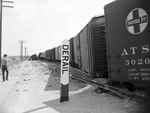 Santa Fe Freight Train Derailed