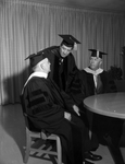 Rev. Floyd Johnson, Dr. Law Sone, and Rev. T. Lee Miller at Texas Wesleyan Graduation