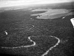Airview of Twisting Course of the Trinity River