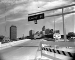 West Freeway sign at Cherry Street, Fort Worth, Texas