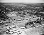 Aerial of Texas Wesleyan College and Rosedale Street Area by George Smith