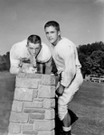 Tech Football. Charles Causey and Cecil Knight, getting drink