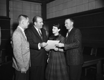Bob Burn, Mayor Tom McCann, Rita Kay Stewart and Horace Griffitts