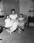 Mrs. J. E. Chenault, Jr. with daughters Cynthia Lee, and Pamela Ann