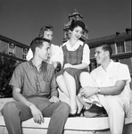 Jim evans, Cleburne, Cora Jo Lilly, Amarillo, Ruth Sewell, Jacksbre, and Wayne Gibbens, Breckenridge- student leaders