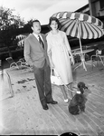 Prince and Princess Hohenlohe and poodle