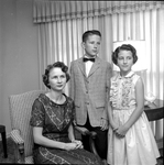 Mrs. John D.L Davis, chairman of the Jr. Committee of Mary Isham Keith Chapter of Daughter of American Revolution, with children Chloe, 11 and Tommy, 12.