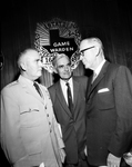 Tom R. Hickman, General Charles P. Cabell, and Ben Wooten Dallas at dinner.