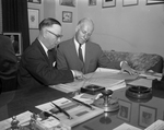 Wright Armstrong, left, with Charles E. Marshall Planning new industrial area for Fort Worth