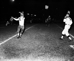 Tech- Paschal football action. Tommy Ryan catching pass by Al Panzera